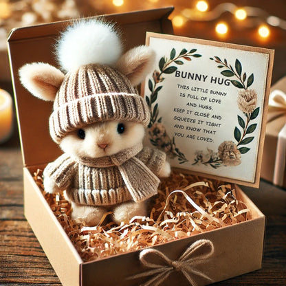 🔥Last Day: BUY 3 GET 1 FREE -  Handgjord🐇Mini kanin kram söt påskgåva🎁