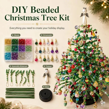 🎄✨ DIY-kit för julgran med pärlor – 🎅Skapa din egen glittrande juldekoration