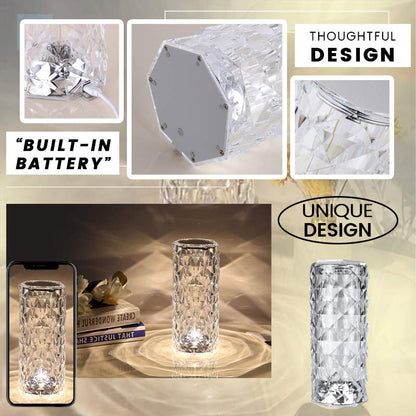 🎁Christmas Sales 2024 - 50% rabatt🎁Touch Rose Crystal Lamp - Köp 2 Få gratis frakt!