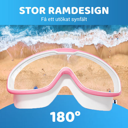 HD-simglasögon för barn med stor ram, vattentäta och imfria
