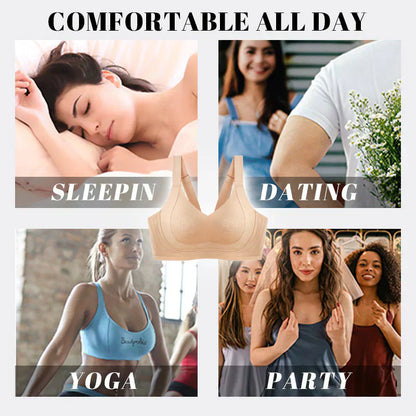 🔥Hot Sale 50% OFF🏆Trådlös, hudvänlig push-up-bh utan märken
