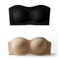 💞Bandeau-BH för kvinnor, push-up-modell, med bra stöd, vadderad, halksäker, trådlös, sömlös och bekväm