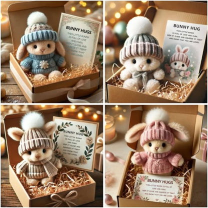 🔥Last Day: BUY 3 GET 1 FREE -  Handgjord🐇Mini kanin kram söt påskgåva🎁
