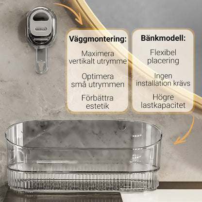 Förvaringsställ med Sugkopp och Dräneringshål