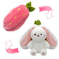 🔥50% rabatt under en begränsad tid🔥Strawberry Bunny förvandlades till en liten kanin 🎀 Fruktdocka plyschleksak 🐰