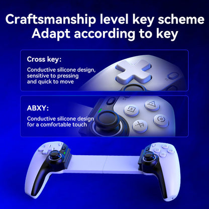 Universell utdragbar gamepad med 2 programmerbara bakknappa