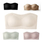 💞Bandeau-BH för kvinnor, push-up-modell, med bra stöd, vadderad, halksäker, trådlös, sömlös och bekväm