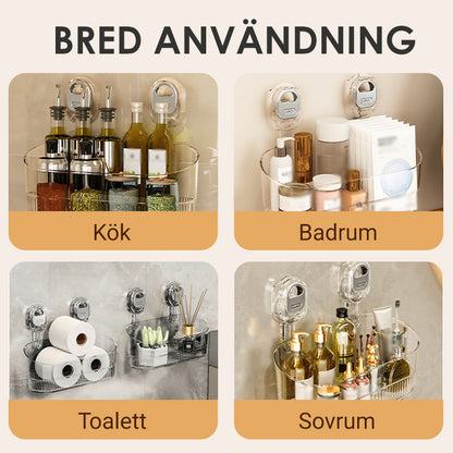 Förvaringsställ med Sugkopp och Dräneringshål