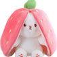 🔥50% rabatt under en begränsad tid🔥Strawberry Bunny förvandlades till en liten kanin 🎀 Fruktdocka plyschleksak 🐰