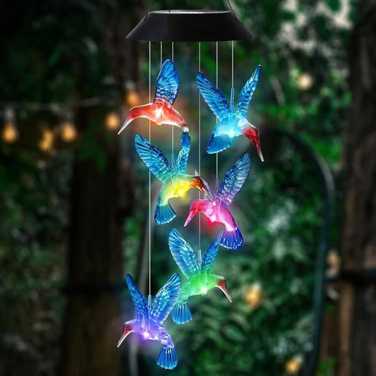 🦋 Förbättra din trädgård - ✨Kreativ fågeldesign solvindspel