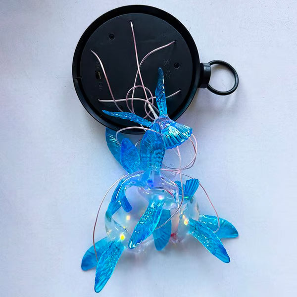 🦋 Förbättra din trädgård - ✨Kreativ fågeldesign solvindspel