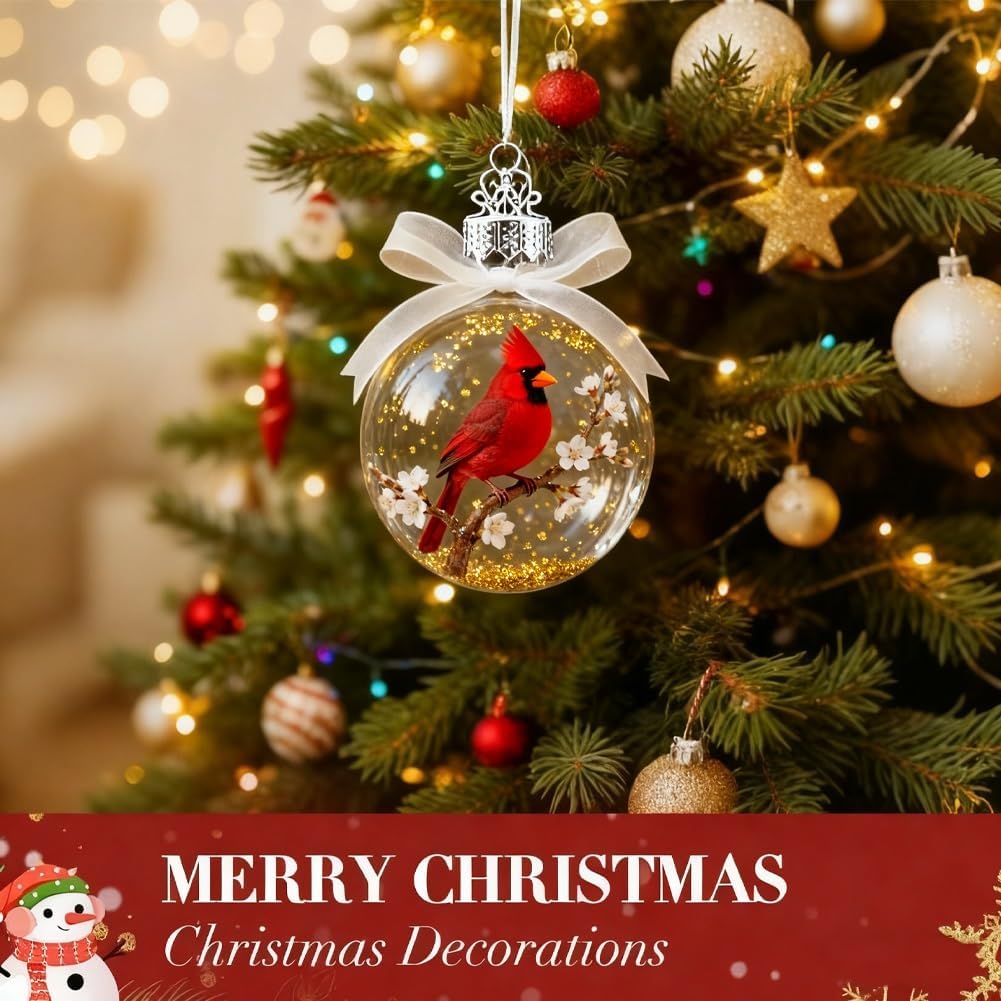 🎁Naturens fågelglasliknande sfäriska ornament