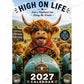 ✨️Överraskning: 50 % rabatt! 💥Endast 179 kr styck 🐮 Må 2027 ge dig massor av tur! 🔥Rolig väggkalender med höglandskor för 2027 | A4-hängkalender |