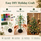 🎄✨ DIY-kit för julgran med pärlor – 🎅Skapa din egen glittrande juldekoration
