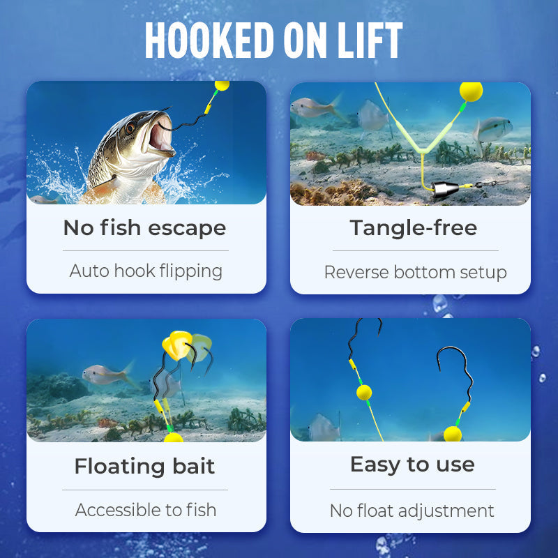 🔥🔥Köp 3 Få 2 gratis 🎁krok för fiskerigg med omvänd botten