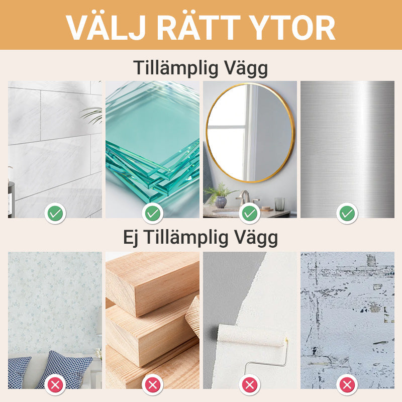 Förvaringsställ med Sugkopp och Dräneringshål