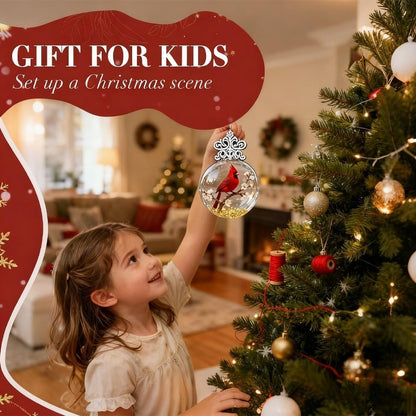 🎁Naturens fågelglasliknande sfäriska ornament