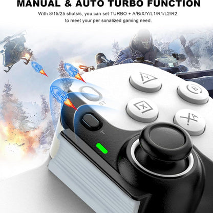 Universell utdragbar gamepad med 2 programmerbara bakknappa