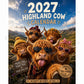 ✨️Överraskning: 50 % rabatt! 💥Endast 179 kr styck 🐮 Må 2027 ge dig massor av tur! 🔥Rolig väggkalender med höglandskor för 2027 | A4-hängkalender |