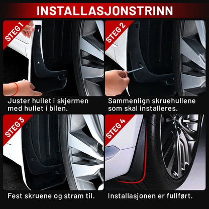 Universal Fender Mudguards för bil