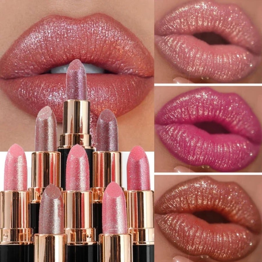 💥KÖP 1 FÅ 1 GRATIS💥🔥Läppglans Diamant Vattenfast Glitterläppstift🔥