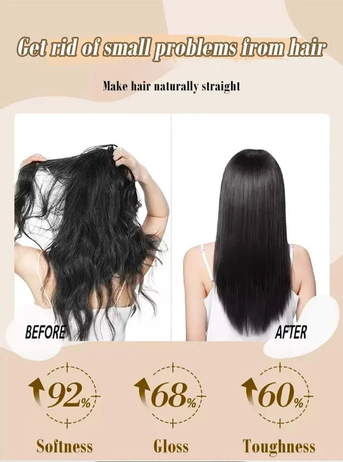 🔥Köp 2 få 1 gratis🌿🔥 Silk och keratinbehandling Hårrätningskräm