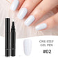 💅 ✨ One Step Nagel Gel Penna 🎨 Gratis Handhållen Mini UV-Nagellampa 💡