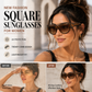 ✨ Nya Fashion Square-solglasögon för kvinnor – lätt lyx, UV-skydd, överdimensionerad båge, mångsidiga och snygga i streetwear-stil! 🕶️