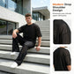 🔥Nyhet 2026👕 Set med ledig, löst sittande T-shirt och vidbyxor för herr👖 ——Set i streetstyle-stil——Vardagskläder, bekväm passform 🌟
