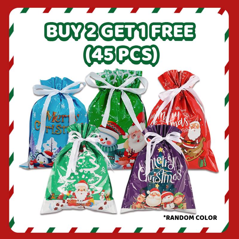 🔥Köp 2 få 1 gratis🎅🎁Världens bästa julklappspåse med dragsko