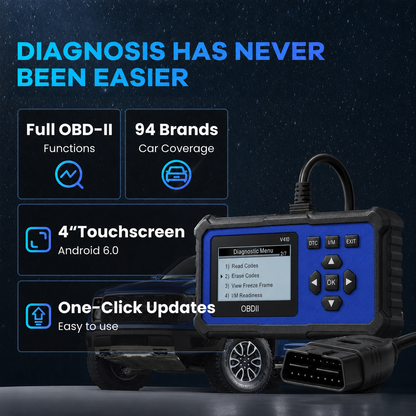 🔧🚗 Professionell OBD2-diagnostikdator – Fullständig diagnostik, återställning med ett klick och 8 språk! Kompatibel med alla fordon från 1996 och framåt 📊💡