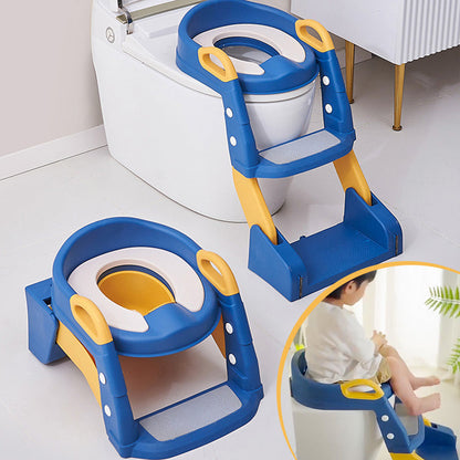 🚽50% RABATT⏰ Toalettsits för småbarn med halkskyddad stege, säker och bekväm för barns toalettträning
