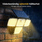 ☀️💡 Solcellsdriven utomhusvägglampa med 3 lampor – rörelsesensor för trädgård, gård och garage