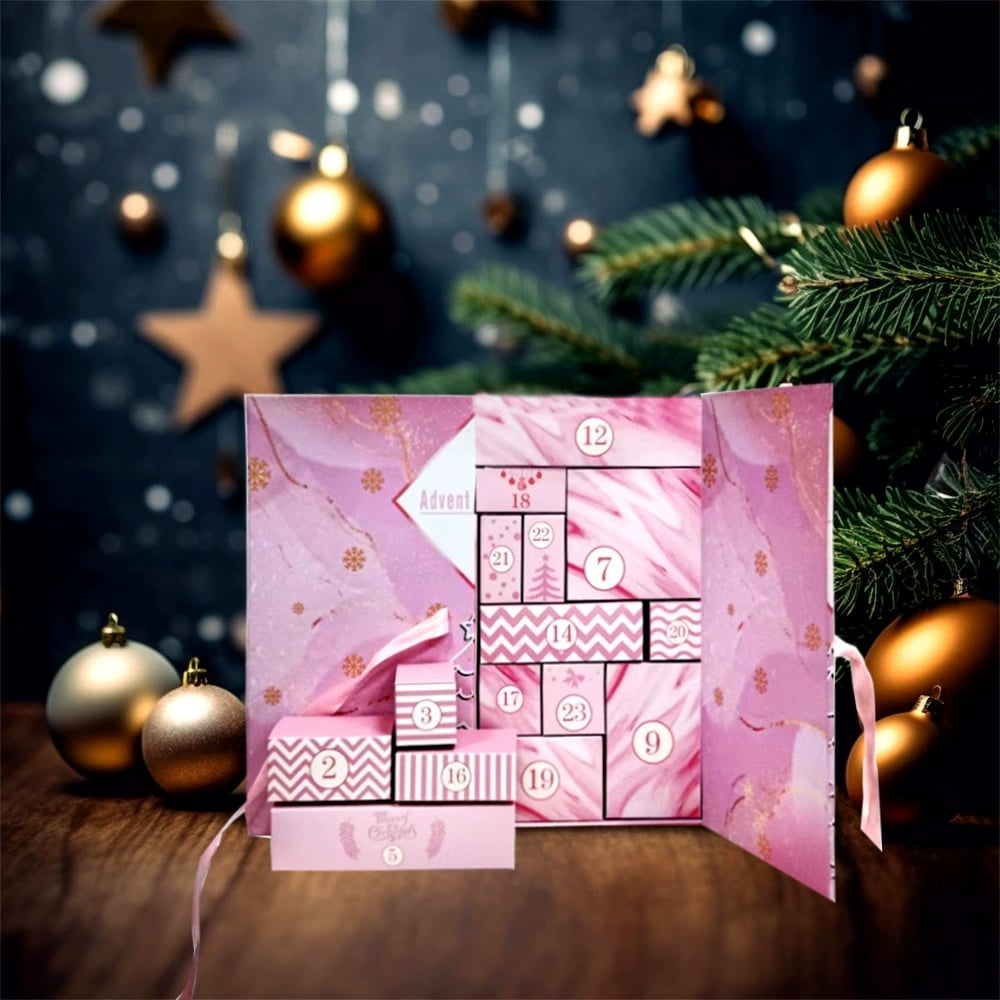 🎁 24 dagar med överraskningar — Rosa marmoradventkalender 202