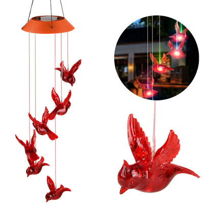 🦋 Förbättra din trädgård - ✨Kreativ fågeldesign solvindspel