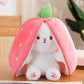 🔥50% rabatt under en begränsad tid🔥Strawberry Bunny förvandlades till en liten kanin 🎀 Fruktdocka plyschleksak 🐰