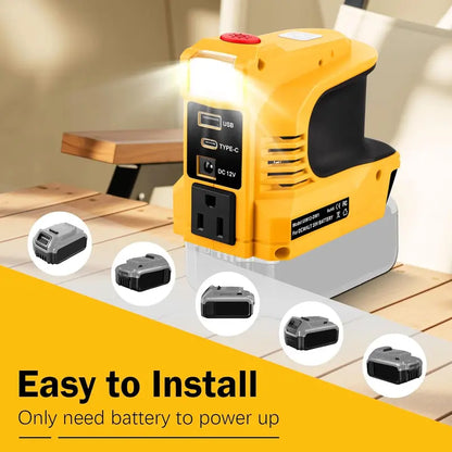 🔌🚗Släpp lös kraften när som helst, var som helst! Kompakt DC/AC-växelriktare – perfekt för utomhusbruk, sommarstugor, husbilar och äventyr!