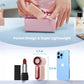 ❄️Mini-handfläkt med LED-display👍5-stegs turbofläkt i fickformat✨Laddas via USB, snabb kylning för resor och när du sminkar dig