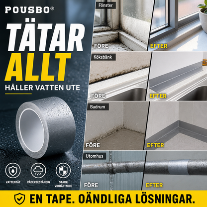 🛒 25% RABATT NU! ⌛ Tidsbegränsat erbjudande – universell tätningstejp – Vattentät & slitstark – Passar hem, bil och utomhusprojekt 💧