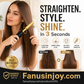 ✨️Fantastiskt Erbjudande på 🔥2026 Nyhet！🎁💇‍♀️Värms på 3 Sekunder & Formar på 5 Sekunder！👱‍♀️Skapa Perfekta Frisyrer Snabbt！✨️Bärbar Elektrisk Hårrätar- och Lockkam