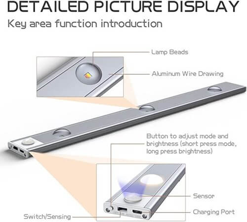 💡 LED-skåpbelysning med rörelsesensor 💡