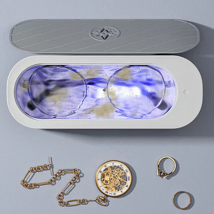 🔥Bärbar ultraljudsrengörare för alla typer av smycken och glasögon💎