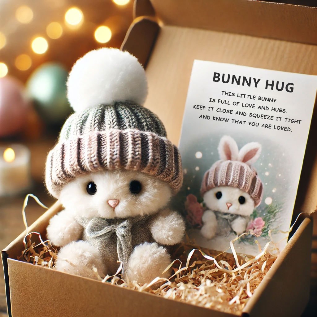 🔥Last Day: BUY 3 GET 1 FREE -  Handgjord🐇Mini kanin kram söt påskgåva🎁