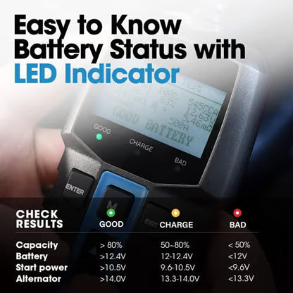 BT100 Bilbatteritestare 12V belastningstestare