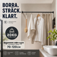 🏠 Montera på sekunder utan att borra – justerbar spännstång för smartare förvaring hemma 🚪