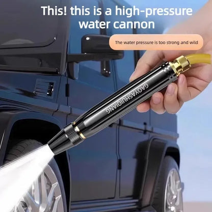 Hemmagjord högtryckstvättspistol med booster-munstycke och slang – ett måste för att vattna växter och grönsaker samt tvätta bilen. 👍💦