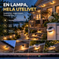 ☀️ Solcellsdriven LED-vägglampa för takränna | Dekorativ belysning för utomhusbruk