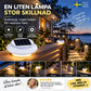 ☀️ Solcellsdriven LED-vägglampa för takränna | Dekorativ belysning för utomhusbruk