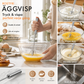 🔥50% RABATT NU! Semiautomatisk visp i rostfritt stål, enkel för grädde, äggsmet och bakning 🧁🥚✨✅💥