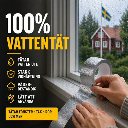 🛒 25% RABATT NU! ⌛ Tidsbegränsat erbjudande – universell tätningstejp – Vattentät & slitstark – Passar hem, bil och utomhusprojekt 💧